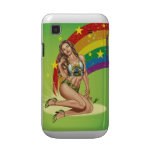 Sexy Brazilian Girl wearing  Brazil Flag + Rainbow casemate cases
