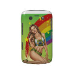 Sexy Brazilian Girl wearing  Brazil Flag + Rainbow casemate cases