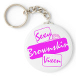 Sexy Brownskin Vixen Keychain