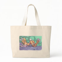 Sexy Bunny Pinup Girl Caught Writing by Al Rio Tote Bags