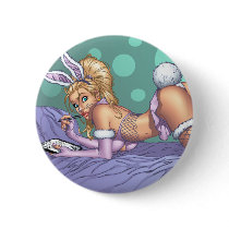 Sexy Bunny Pinup Girl Caught Writing by Al Rio