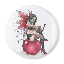 Sexy Cherry Fairy Magnet