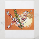 Sexy Christmas Pinup Girl on Swing by Al Rio Full Color Flyer