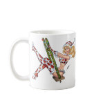 Sexy Christmas Pinup Girl on Swing by Al Rio mugs