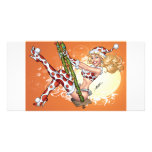 Sexy Christmas Pinup Girl on Swing by Al Rio photo cards