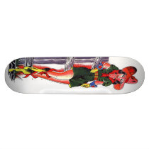 SEXY COWGIRL TATTOO SKATEBOARD
