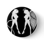 Sexy devil angel women pin
