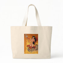 Sexy Devil Girl Customizable Pinup by Al Rio Tote Bags