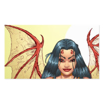 Sexy Devil saying Come Here by Al Rio Business Card Template