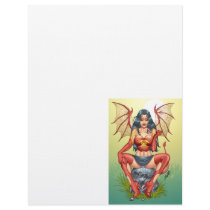 Sexy Devil saying Come Here by Al Rio Letterhead