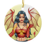 Sexy Devil saying Come Here by Al Rio ornaments