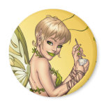 Sexy Elf Fairy Drinking Magnet by Al Rio