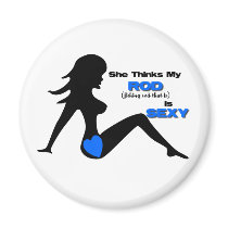 Sexy Fishing Rod Magnet