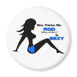 Sexy Fishing Rod Magnet