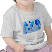 Sexy Girls in Cool Blue Stripper Sensual Tease Tshirt