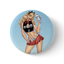 Sexy Ice Cream Milkshake Pin-up Girl by Al Rio