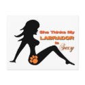 Sexy Labrador Dog Postcard
