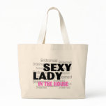 Sexy Lady In The House (Bridesmaid) Tote Bags