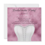 Sexy LINGERIE White and Pink Bachelorette Party Custom Invitation