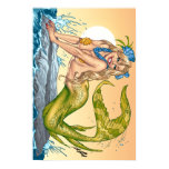 Sexy Mermaid by the Sea Shore by Al Rio posters
