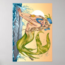 Sexy Mermaid by the Sea Shore by Al Rio