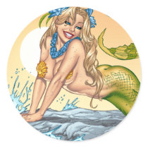 Sexy Mermaid by the Sea Shore by Al Rio