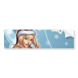 Sexy Ms Claus Santa's Wife in Lingerie by Al Rio bumper stickers