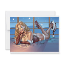 Sexy Ms Claus Santa's Wife in Lingerie by Al Rio
