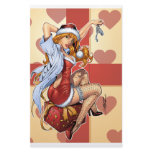 Sexy Ms Claus Santa's Wife Red Head by Al Rio stationery