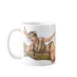 Sexy Native American Indian Woman by Al Rio mugs