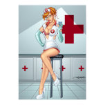 Sexy Nurse Pinup At Redhead by Al Rio posters