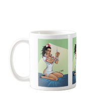 Sexy Nurse with Dreadlocks Giving You A Shot Coffee Mug