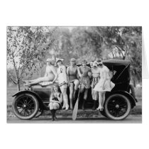 Sexy on Wheels, 1920s Greeting Card