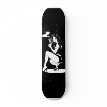 Sexy Pin-Up Girl with Gun Skate Deck