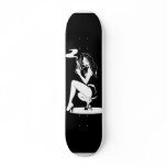 Sexy Pin-Up Girl with Gun skateboards