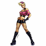 Sexy Pink Haired Punk Rock Boots Pinup by Al Rio photo sculptures
