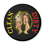 Sexy Pinup Pinup Dishwasher Dirty Clean Magnets!