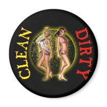 Sexy Pinup Pinup Dishwasher Dirty Clean Magnets!
