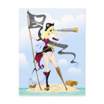 Sexy Pirate Girl Postcards