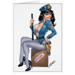 Sexy Police or Security Woman by Al Rio cards