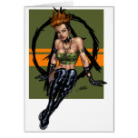 Sexy Punk Alternative Girl Pinup by Al Rio cards