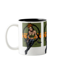 Sexy Punk Alternative Girl Pinup by Al Rio Mug