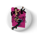 Sexy Punk Rock Girl by the comic artist Al Rio buttons