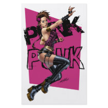 Sexy Punk Rock Girl by the comic artist Al Rio Personalized Flyer