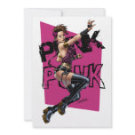 Sexy Punk Rock Girl by the comic artist Al Rio invitations