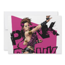 Sexy Punk Rock Girl by the comic artist Al Rio Invite
