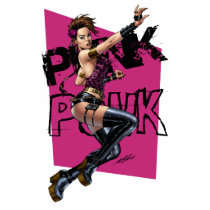 Sexy Punk Rock Girl by the comic artist Al Rio Photo Cut Outs