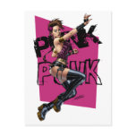 Sexy Punk Rock Girl by the comic artist Al Rio postcards