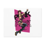 Sexy Punk Rock Girl by the comic artist Al Rio postcards