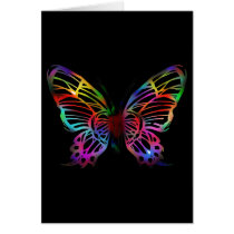 SEXY RAINBOW BUTTERFLY PATTERN CARDS